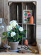 Mica Decorations Geranium Kunstplant in Bloempot Stan - H34 x Ø20 cm - Crème