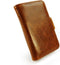 Apple iPhone 4/4S - Vintage leren portemonnee hoesje - 2 pasjes - bruin