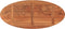 vidaXL - Tafelblad - ovaal - 140x60x2,5 - cm - massief - acaciahout