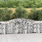 vidaXL - Schanskorven - 4 - st - gewelfd - 400x50x80/100 - cm - gegalvaniseerd - ijzer
