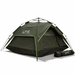 Lyve Pop-Up Tent - 2-Persoons XL - 3000mm Waterdicht - Verduisterend - Groen