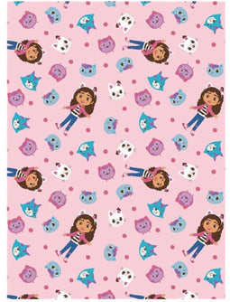 Flanel Deken Gabby's Poppenhuis, 110x1450cm