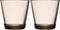 Iittala Kartio Tumbler Glazen Set - Waterglas - Vaatwasbestendig - Linnen - 21 cl - 2 Stuks