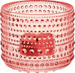 Iittala Kastehelmi Theelichthouder / Kaarshouder / Waxinelichthouder Glas - Sfeerlicht - Roze - 64mm - 1 Stuk