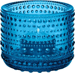 Iittala Kastehelmi Theelichthouder / Kaarshouder / Waxinelichthouder Glas - Sfeerlicht - Turqoise - 64mm - 1 Stuk