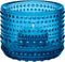 Iittala Kastehelmi Theelichthouder / Kaarshouder / Waxinelichthouder Glas - Sfeerlicht - Turqoise - 64mm - 1 Stuk