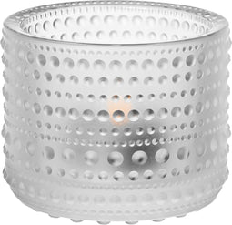 Iittala Kastehelmi Theelichthouder / Kaarshouder / Waxinelichthouder Glas - Sfeerlicht - Mat - 64mm - 1 Stuk