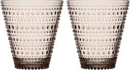 Iittala Kastehelmi - Tumbler Glazen Set - Waterglas - Vaatwasserbestendig - Linnen - 30 cl - 2 Stuks