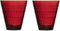 Iittala Kastehelmi Tumbler Glazen Set - Waterglas - Vaatwasbestendig - Cranberry - 30 cl - 2 Stuks