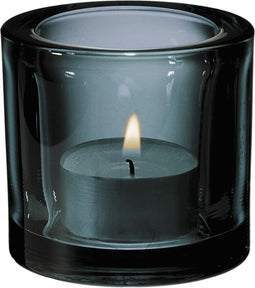 Iittala Kivi Theelichthouder / Kaarshouder / Waxinelichthouder Glas - Sfeerlicht - Grijs - 60mm - 1 Stuk