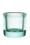 Iittala Kivi Theelichthouder / Kaarshouder / Waxinelichthouder Glas - Sfeerlicht - Watergroen - 60mm - 1 Stuk