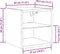 vidaXL - Tv-wandmeubel - met - LED-verlichting - 30x28,5x30 - cm - oud - houtkleurig