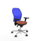 Piqueras y Crespo 3D086G0 - Bureaustoel - Verstelbare hoogte met armleuning - Blauw Bruin