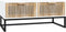 vidaXL - Salontafel - 80x40x35 - cm - bewerkt - hout - en - ijzer - wit