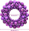 vidaXL - Kerstkrans - 45 - cm - polystyreen - paars