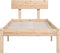 vidaXL - Bedframe - massief - hout - 75x190 - cm