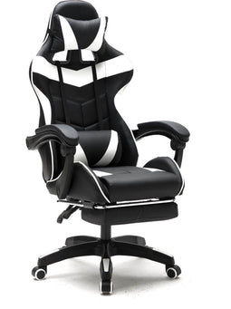VDD Gamestoel - Uitschuifbaar - Max. 110kg - Ergonomisch - Zwart & Wit