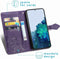 iMoshion Hoesje Geschikt voor Samsung Galaxy S21 Hoesje Met Pasjeshouder - iMoshion Mandala Bookcase - Paars