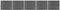 vidaXL - Schuttingpanelenset - 699x146 - cm - HKC - zwart