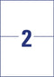 Avery-Zweckform L7916-40 Universele etiketten 210 x 148 mm Polyethyleen folie Wit 80 stuk(s) Permanent hechtend Laser 4