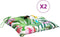vidaXL - Stoelkussens - 2 - st - 50x50x7 - cm - stof - meerkleurig