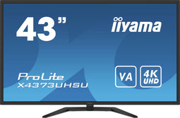 Iiyama ProLite X4373UHSU-B1 Zwart