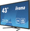 Iiyama ProLite X4373UHSU-B1 Zwart