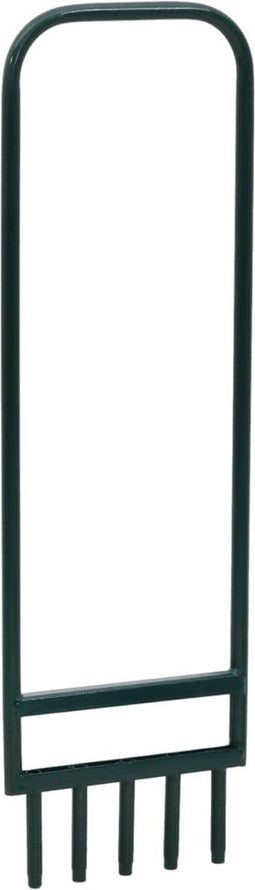 vidaXL - Gazonbeluchter - met - 5 - holle - tanden - gepoedercoat - staal - groen