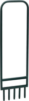 vidaXL - Gazonbeluchter - met - 5 - holle - tanden - gepoedercoat - staal - groen