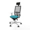 Bureaustoel met hoofdsteun Piqueras y Crespo 4B026G1 Turkoois
