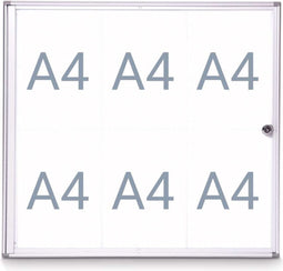 MAULextraslim Vitrine - zilver - 6 x A4 - 1 stuk - 3.1 x 71 x 65.1 cm - MAUL