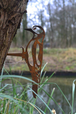 Birdwise tuindecoratie Specht cortenstaal