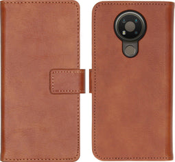 iMoshion Hoesje Geschikt voor Nokia 3.4 Hoesje Met Pasjeshouder - iMoshion Luxe Bookcase - Bruin