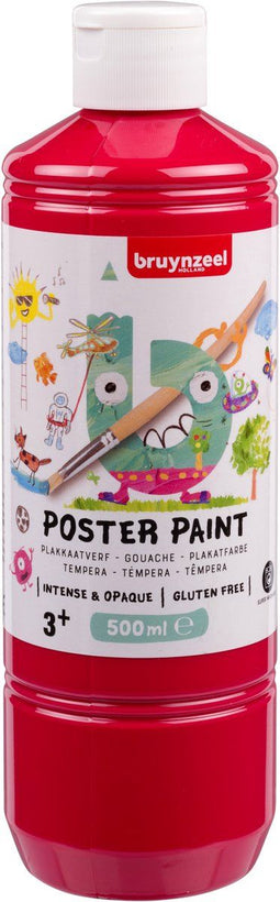 Bruynzeel - Plakkaatverf - 98% natuurlijke ingrediënten - Primaire rood (500ml)