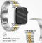 Selencia Jubilee stalen bandje - Geschikt voor Apple Watch 1, 2, 3, 4, 5, 6, 7, 8, 9, 10 (42 mm), SE - 38/40/41 mm - Zilver - One Size