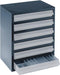 Raaco Metalen Ladekast - 6 lades - 255 x 357 x 435 mm - Donkerblauw