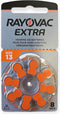 Rayovac Extra P13 - Hoortoestelbatterijen - Active Core Plus Technologie - Oranje