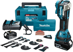 Makita DTM52RTJX2 - Multitool - 2x5,0Ah Accu met Lader - Blauw (2 stuks)