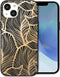 imoshion Hoesje Geschikt voor iPhone 14 Hoesje Siliconen - imoshion Design hoesje - Goud / Golden Leaves