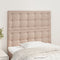 vidaXL - Hoofdborden - 2 - st - 80x5x78/88 - cm - kunstleer - cappuccinokleurig