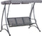 Beliani BOGART - Schommelbank - Grijs - Kunststof
