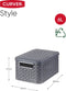 Curver Style - Opbergmand met deksel S - 6L - Antraciet - 28,5x19,4x13cm
