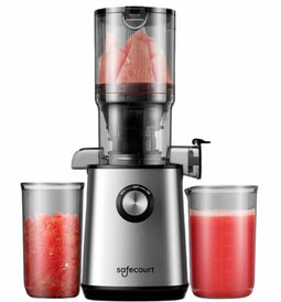 Safecourt Kitchen Slowjuicer - Sapcentrifuge 200W - XXL Vulopening RVS