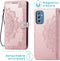 iMoshion Hoesje Geschikt voor Samsung Galaxy M52 Hoesje Met Pasjeshouder - iMoshion Mandala Bookcase - Rosé Goud