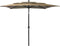 vidaXL - Parasol - 3-laags - met - aluminium - paal - 2x2 - m - azuurblauw