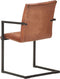 vidaXL - Eetkamerstoelen - 2 - st - echt - leer - bruin