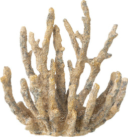 J-Line decoratie Koraal - polyresin - bruin/goud - small