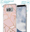 iMoshion Hoesje Geschikt voor Samsung Galaxy S8 Hoesje Met Koord - iMoshion Design Hoesje met Koord - Goud / Roze / Pink Graphic