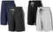 Milanoro - Set van 2 herenshorts - Sportief en comfortabel - Zwart/Grijs (2 stuks)
