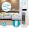 Nedis HTFA20WTW - Elektrische kachel - 1400W/2000W Wi-Fi bediening - Wit